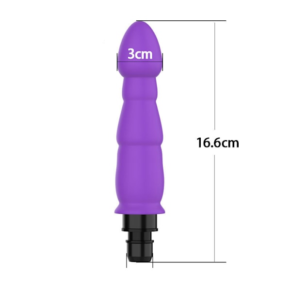 Vanntett silikonhode for muskelmassasje, erstatningshodetilbehør for dypvevsmassasje purple Interface 18MM