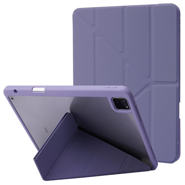 Fodral till iPad Pro 13 (2024) Origami Ställ Läder Tabletskydd med Auto Wake / Sleep - Lila Multicolor Purple