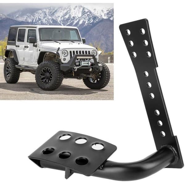 Bil venstre side metall fotstøtte dekorasjon tilbehør egnet for Jeep Wrangler JK 2008-2017