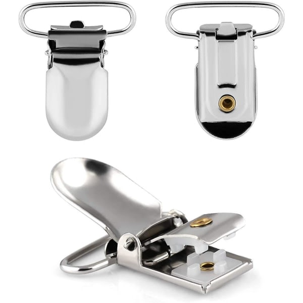 12 dele metal suttekæde clips, suttekædeholder sutteklips 20 mm