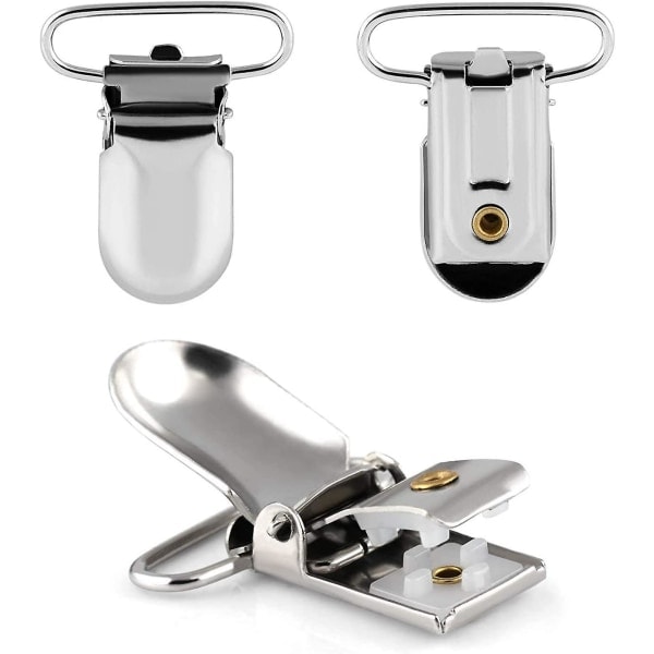 12 deler metall smokk klips, smokkholder smokk klips 20 mm