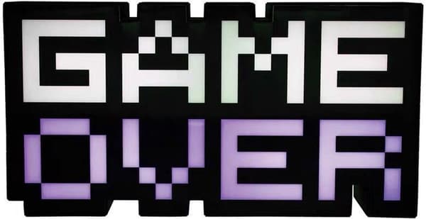 Paladone 'Game Over' -lamppu, Monivärinen,
