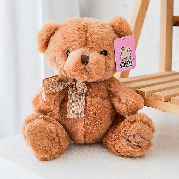 Söt plysch nallebjörn plyschdocka för alla hjärtans dag födelsedagspresent barns semesteröverraskning logotyp babyleksaker Auburn 20cm