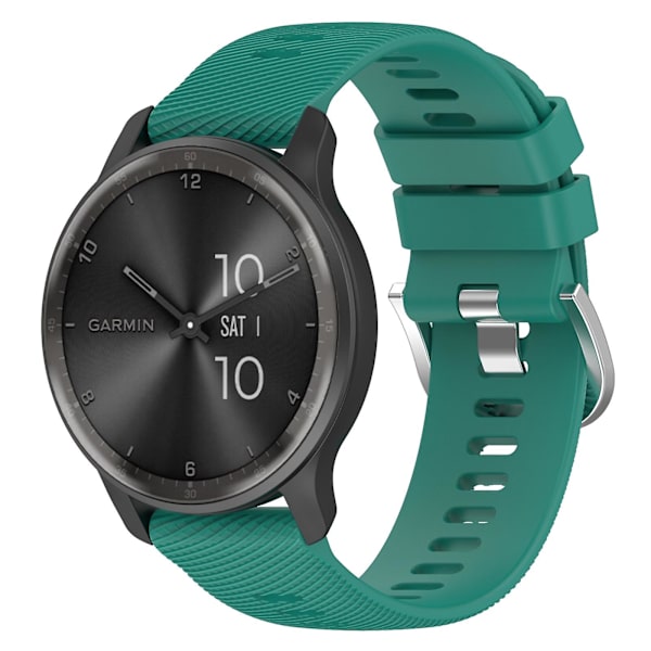 Silikoniranneke Garmin Venu -älykelloon Pine Green