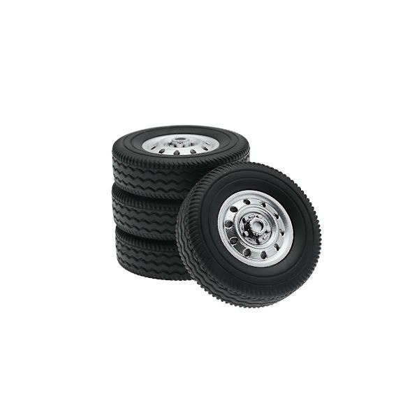 8 st gummihjul däck däck för D12 Mini 1/16 Rc lastbil bil reservdelar tillbehör