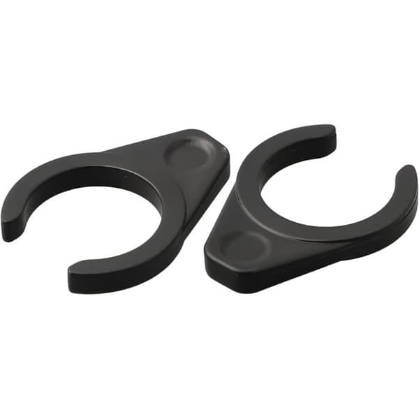 Sæt med 2 par quick-release foldbare låsespænder til cykelpedaler, sort/gul