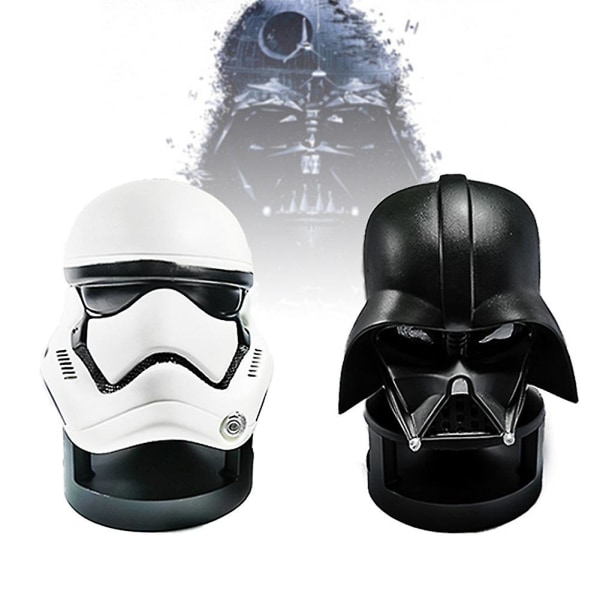 Bærbar trådløs Star War figurmodel Bluetooth-kompatibel højttaler skrivebordslydboks gave Black