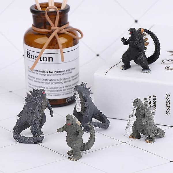 8 st/set Godzilla Vs Kong Modell 5cm Actionfigur Samlarmodell Barnleksak