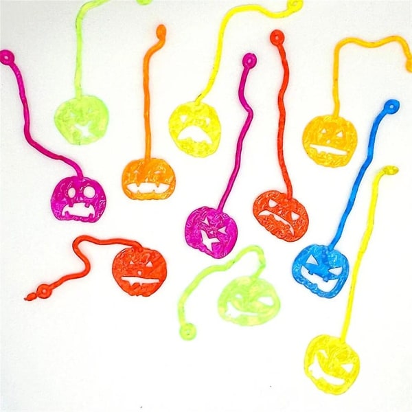 1 ~ 20 st Barnfestleksaker för män Roliga barn gynnar Elastiska Sticky Hands Toy Sticky Spiders Födelsedagsfest presenter Party Random Color 1pc 2