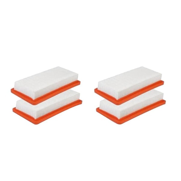 4 stk. Hepa-filter til Karcher Ds5500 Ds6000 Ds5600 Ds5800 Støvsuger dele Karcher 6.414-631.0 H [DB] Orangehvid