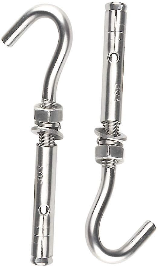 4 stk. M6 Universal Open Cup Wall Concrete Expansion Hook Anchor Bolt 304 Rustfrit Stål Skruer Hy