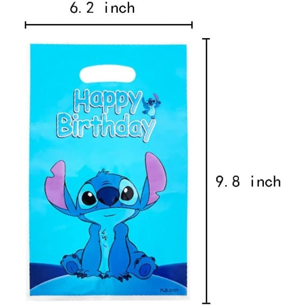 50 stk. Lilo Stitch-festtasker til fødselsdagsfest, gaveposer, Lilo Stitch-gaveposer, festartikler til børn, Lilo Stitch-temafest