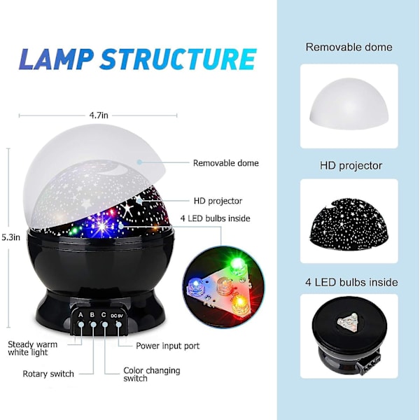 Stjernehimmel Lys Led Stjernehimmel Projektionslys Stjernehimmel Natlys