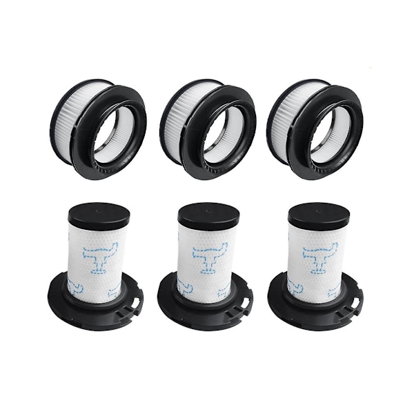 6 kpl Vaihdettava varaosa Hepa-suodatin Zr00907/zr009008/rh98xx/99xx -imuriin Etu Takaosa