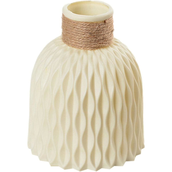 Blomvas Modern Chic Farmhouse Dekor Blomvas Plast Vas För Sovrum, Kontor, Sovrum