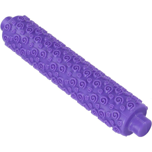 Präglade kavel, färgglada kakdekorationsgraverade präglingskavel med mönster för fondant, paj, skorpa, kaka, bakverk, glasyr Purple