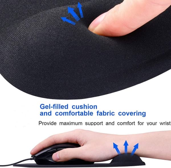2-pack ergonomiskt handledsstöd för musmatta med gel
