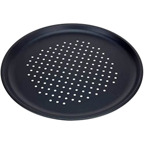 Set med 4 st non-stick pizzabakplåtar, stor 32 cm, kolstål, kyl-, frys- och diskmaskinsäker