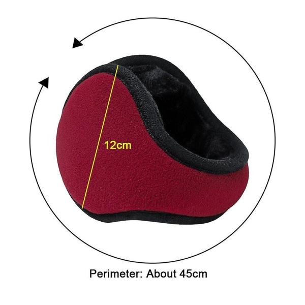 Talven lämpimät selkänojat taitettavat kuulosuojaimet ja yksinkertaiset kuulosuojaimet Red