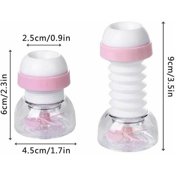 Vannbesparende sprayfilter, 6 stykker vannbesparende kranhode
