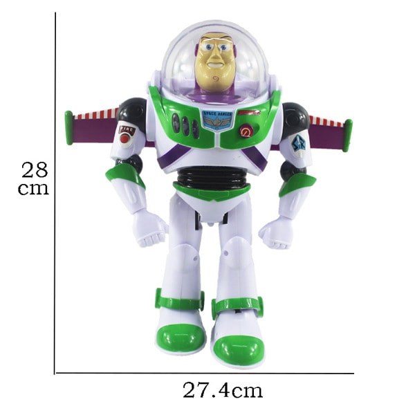 Buzz Lightyear Interaktiv Pratande Actionfigur Från Toy Story, 11 Tum, Funktioner 10+ Engelska Fraser, Interagerar Med Andra Figurer Och Leksaker