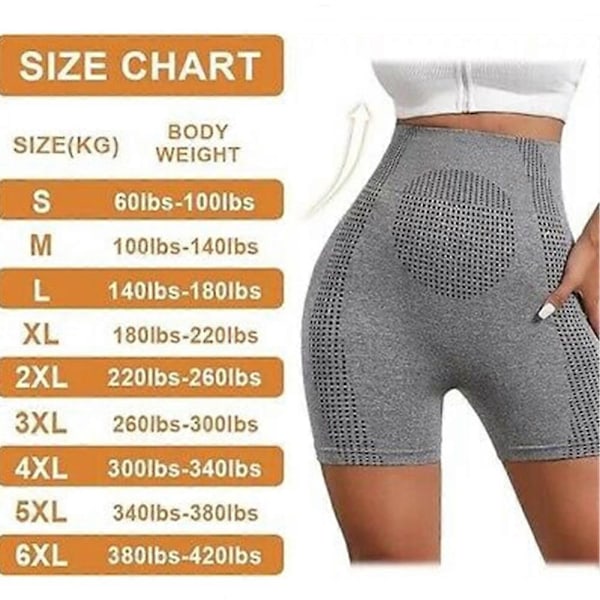 Nye MicroVibration Massage Modul Is Silke Ion Fiber Reparation Formende Shorts grey S