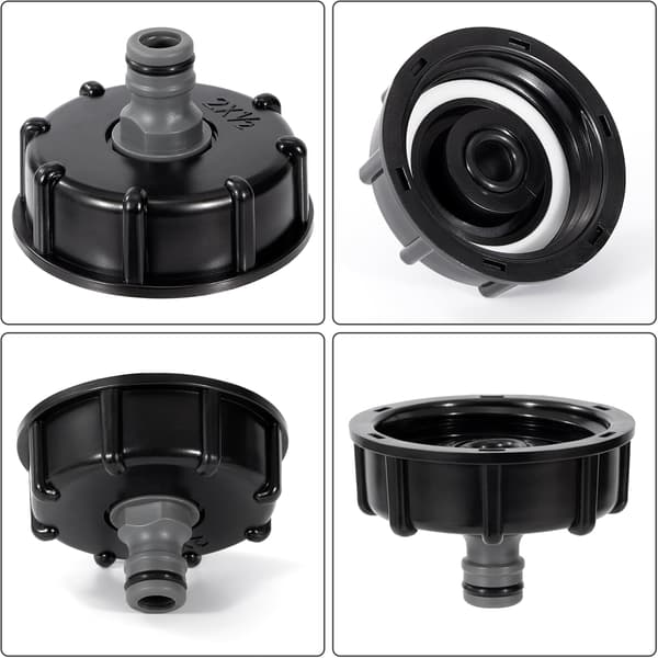 Vanntank vanntankadapter for tilkobling av hageslanger, innløpsdiameter 60 mm, 2 stk
