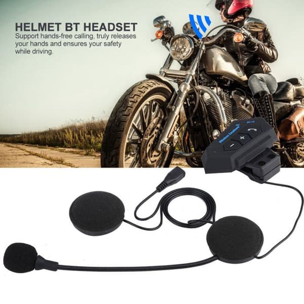 Par med BT-motorcykelhjälmar, högtalare, stöd för handsfree-samtal
