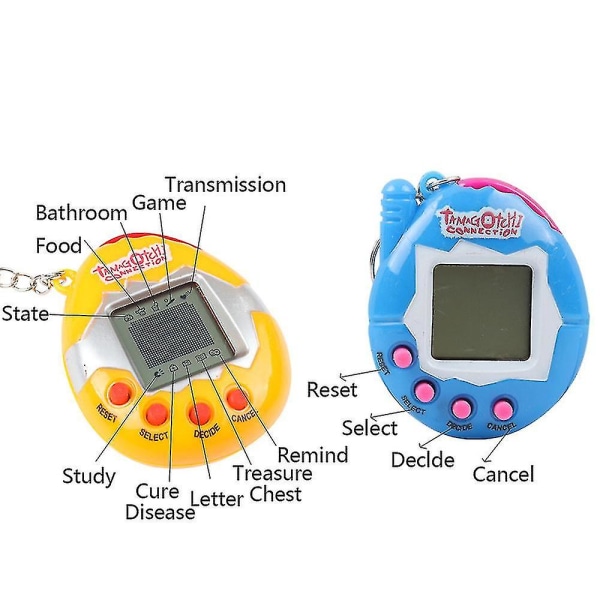 Tamagotchi-kæledyr - 90'ernes nostalgiske legetøj yellow