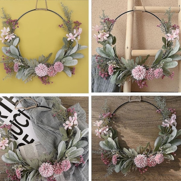 Dørkranser, Dørkransdekorasjon, Vår Sommerkrans Dørkrans Kunstig Hele Året Rundt Dekorativ Blomsterkrans