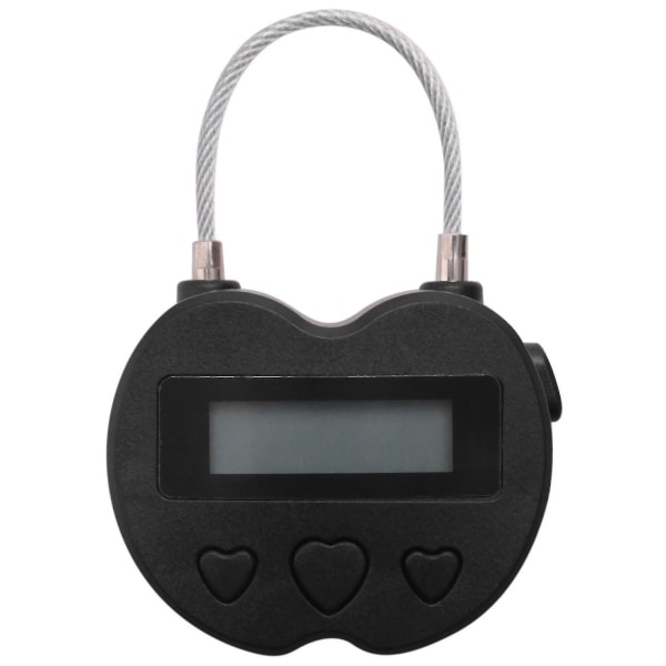 Smart Time Lock LCD-display Time Lock USB-laddningsbar tillfällig timerhänglås reseelektronik-YNP