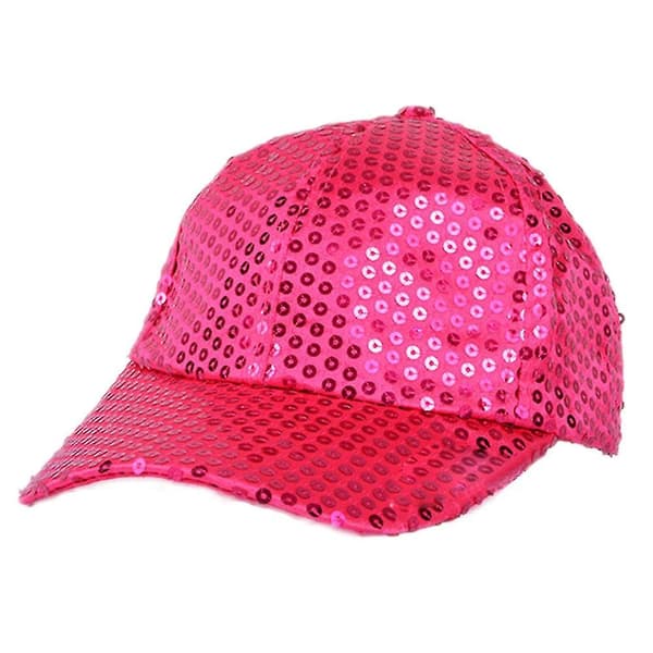Kvinnor Män Glitter Paljetter Baseball Caps Snapback Justerbara Mössor Rose