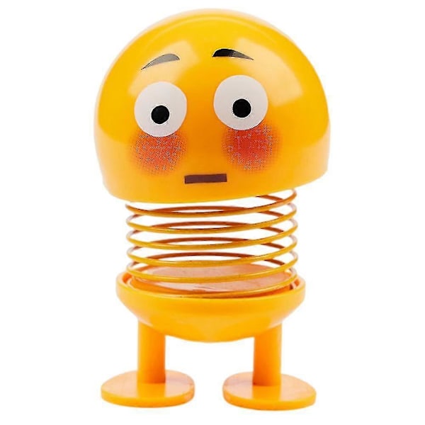 Bil Fjeder Rystende Hoved Dukke Personlige Fjedre Dansende Figur Legetøj Bil Instrumentbræt Ornament No. 5 Blush