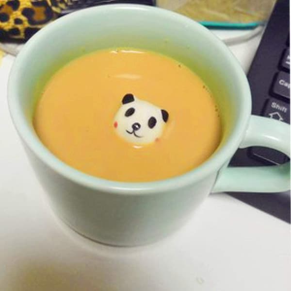 Kaffe krus Panda 3d tegneserie dyr inne keramikk kopp
