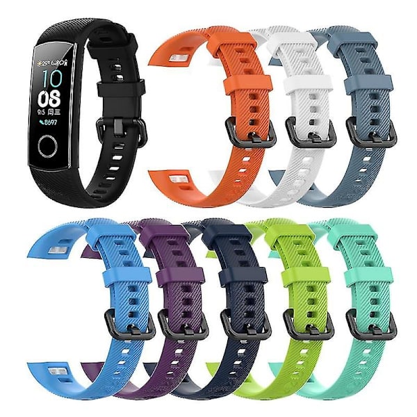 Huawei Honor Band 5 Silikone Sportsrem til Udskiftning af Rem til Smart Armbånd Antifouling Smart Watch