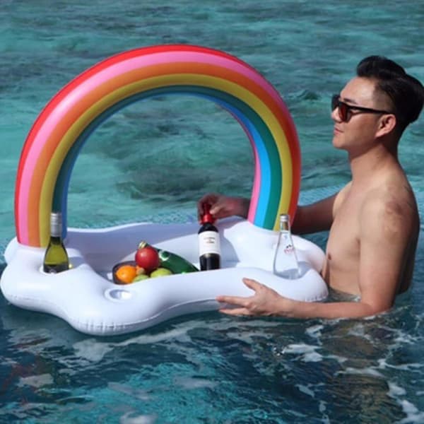 Oppustelig Pool Kopholder, Flydende Poolbar, Oppustelig Poolbar, Oppustelig Poolbakke