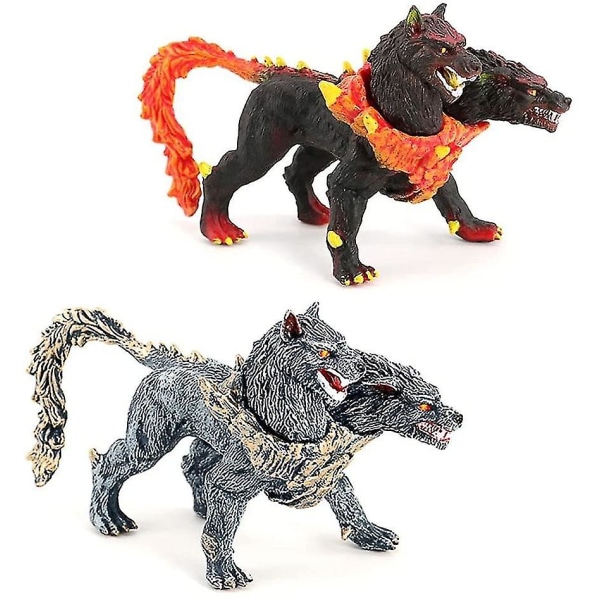 Kaksipäinen Eldrador Creatures Hellhound Lelut Toimintahahmot Myyttiset olennot -lelu 7-12-vuotiaille lapsille
