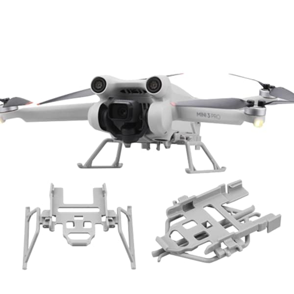 Sammenleggbart landingsunderstell landingsben for DJI Mini 3 Pro drone Grå