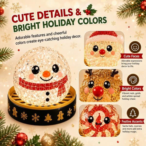 Jule Squishy Dumplings Mysterie Blind Boks (Julemand Peberkage) | Bløde festlige dumpling-figurer med assorterede designs til skriveborde