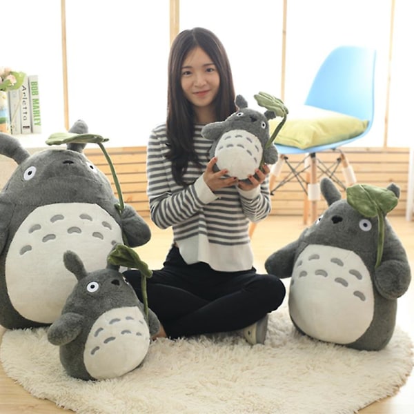 30-70cm Söta Anime Flicka Barn Leksaker Totoro Docka Stor Storlek Mjuk Kudde Totoro Plysch Leksak Docka Barn Födelsedagspresent Seriefigur Hem Green 30cm