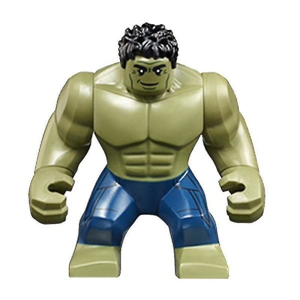 Super sankari rakennuspalikkalelut, koottu rakennuspalikka humanoidimallilelu Hulk-10