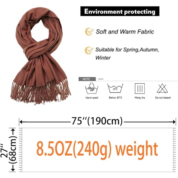 Dame Tørklæder Pashmina Sjaler og Wraps til Bryllup Sjaler til Kvinder Vinter Grøn Green