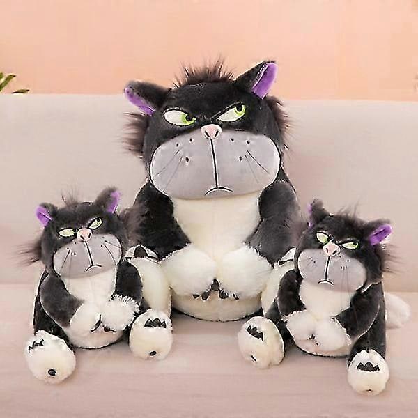 Mub - Lucifer katt plyschleksak kattdocka sneda ögon dålig kattdocka trasa docka 45cm