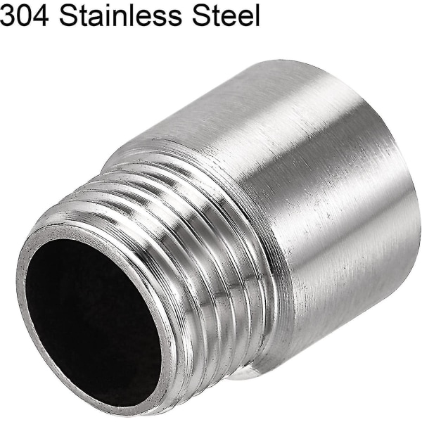 Dusjhodeforlengelsesarms rustfritt stål 1/2pt hann til 1/2pt hunn gjenge 30mm lengde støpt rørkobling kobling 2stk