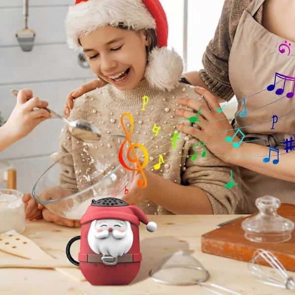 Bluetooth-högtalare Jultomte, Bärbar Mini Trådlös Bluetooth-högtalare