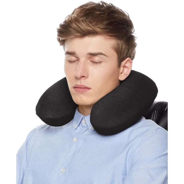 Memory Foam Nakkepude, Sort
