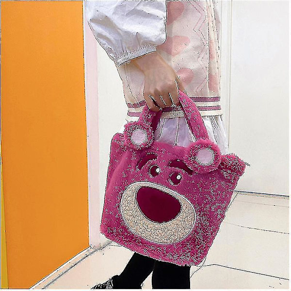 Kvinder Plys Tote Taske Tegneserie Lotso Daisy Komfortabel Touch Clutch Taske Lukning Gave Lotso