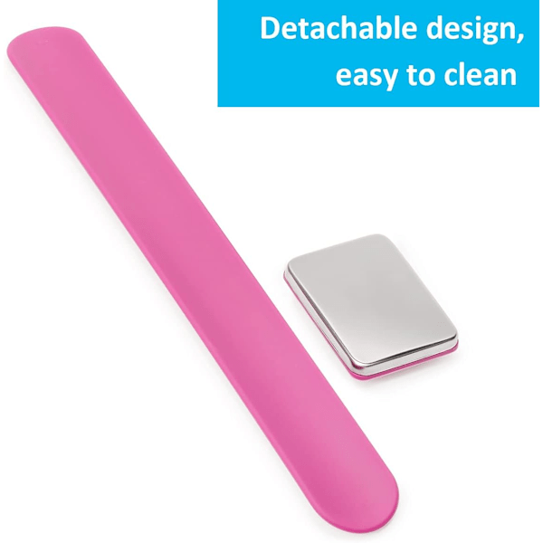 Magnetisk handledssömnad, bärbar armnålskudde magnetisk nålkudde med handledsband för sömnadskollektion Pink
