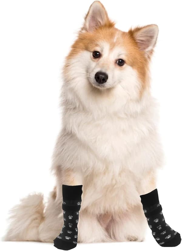 Antiskli Hundesokker Med Justerbare Stropper