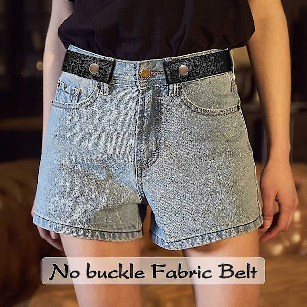 Elastisk belte, unisex uten spenne, stretchbelte
